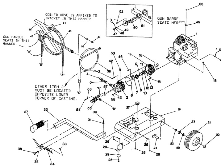 sears/craftsman pressure washer model 580751500 breakdown